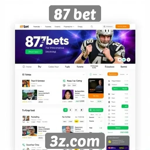 Navegação intuitiva é destaque no site 87 bet